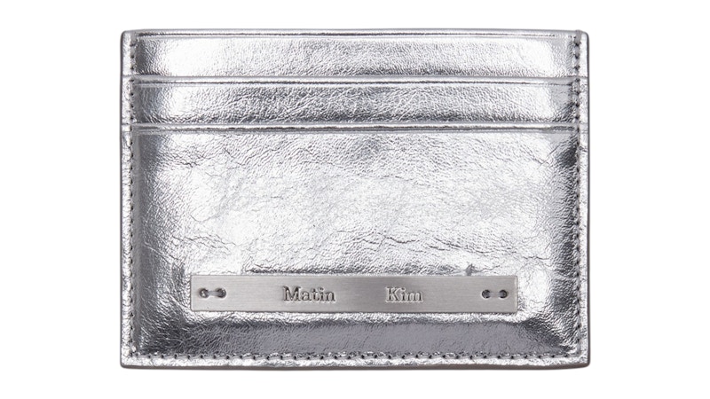 Pre-owned Matin Kim Vintage Card Wallet In Silver
