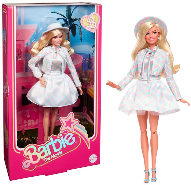 Barbie: The Movie Collectible Doll in Blue Plaid Matching Outfit Barbie