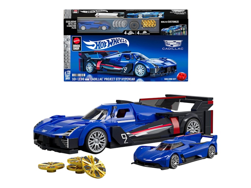 Mattel Brick Shop Hot Wheels Cadillac Project GTP Hypercar Building Set