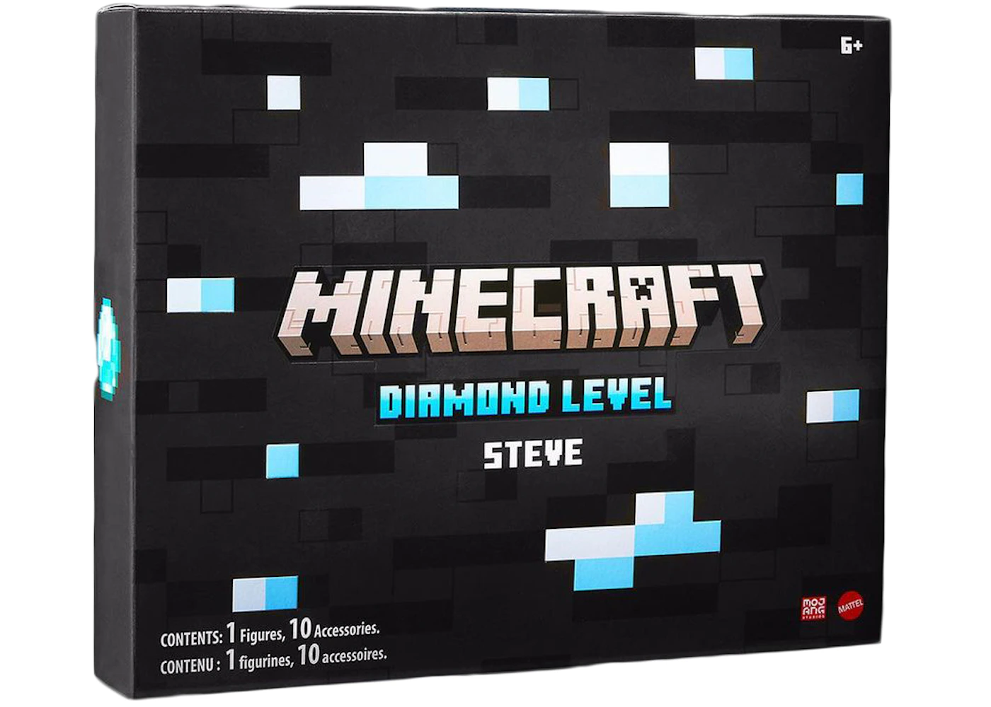 Mattel Minecraft Diamond Level Steve 2022 SDCC Exclusive Action Figure ...