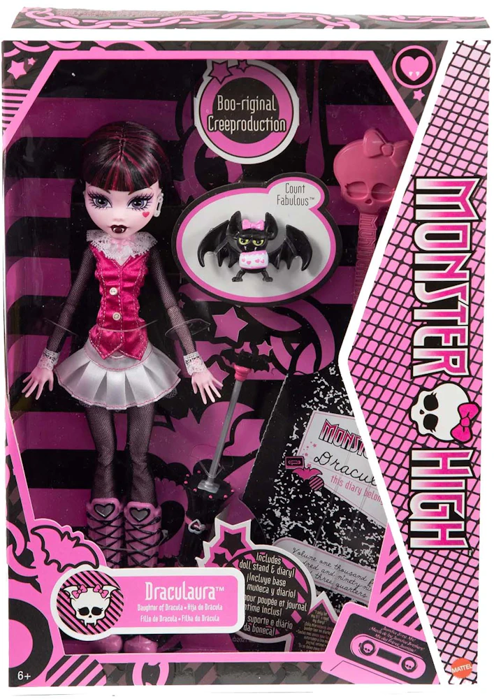Mattel Monster High Draculaura Reproduction Doll - FW22 - US