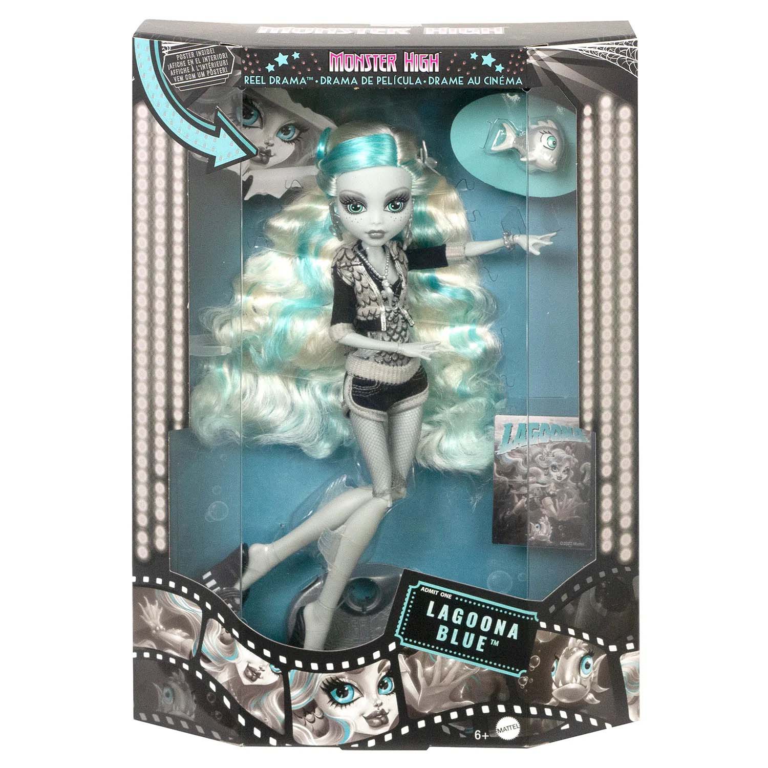 🔥Monster High Reel Drama Lagoona Blue Doll Mattel 2022 IN HAND🔥