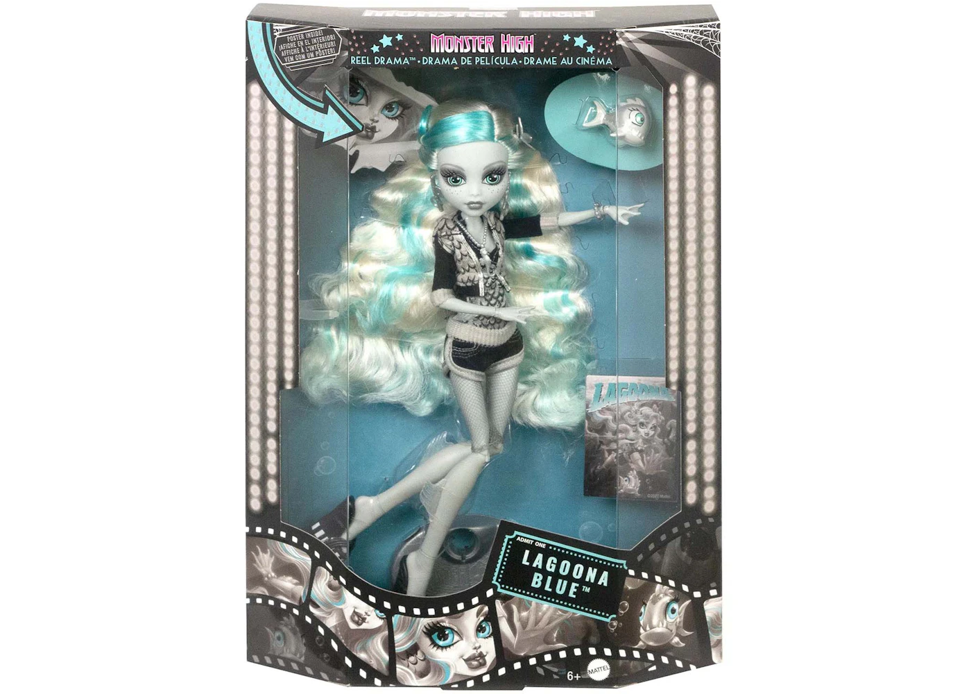 Mattel Monster High Reel Drama Lagoona Blue Doll FW22 US