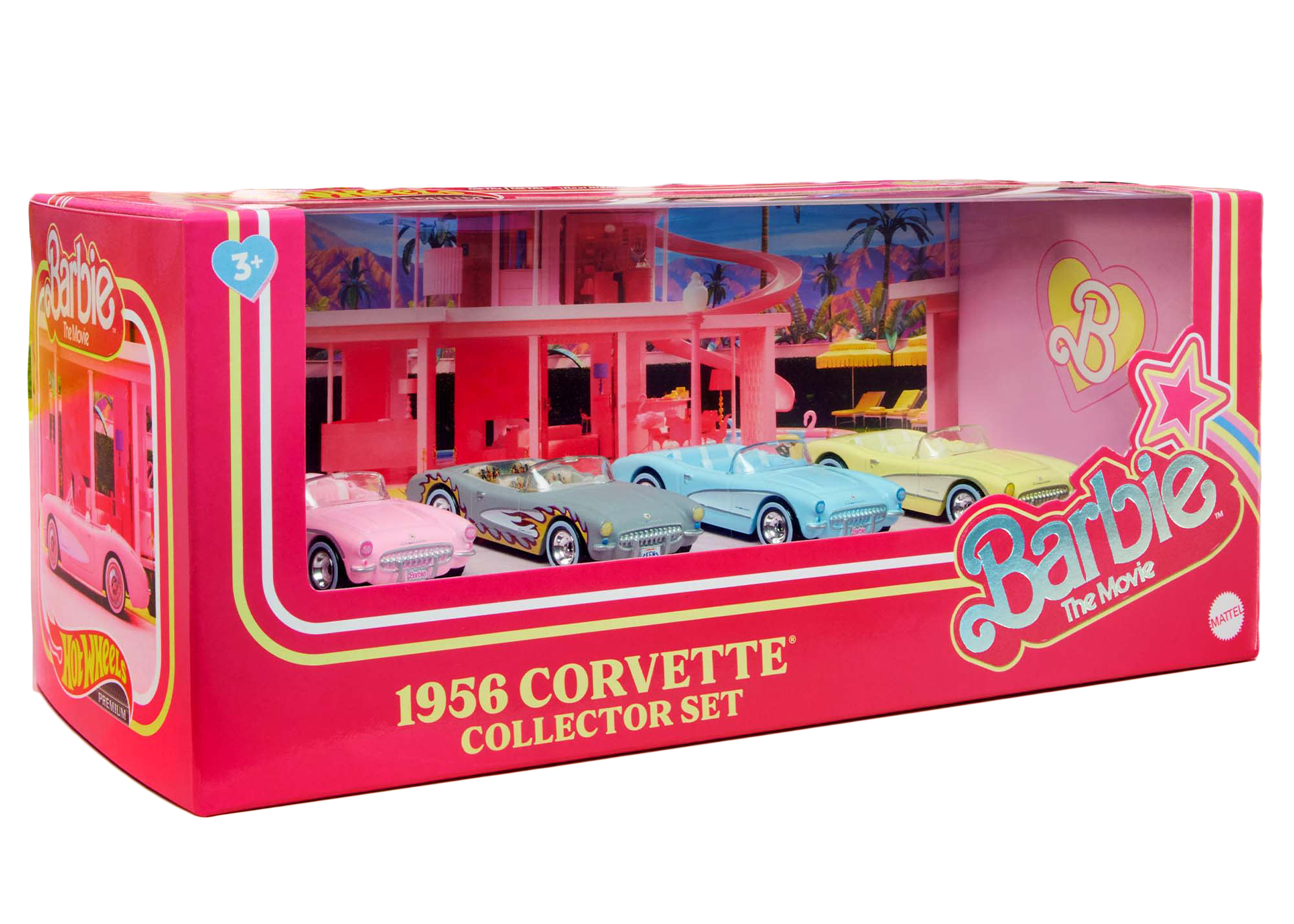 Mattel Hot Wheels Barbie The Movie Corvette 4-Pack - US