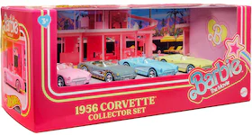Mattel Hot Wheels Barbie The Movie Corvette 4-Pack