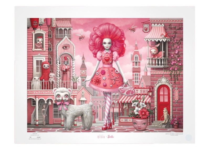 Mattel Mark Ryden x Barbie Signed Pink Pop Art Print (Signed, Edition of  1000)