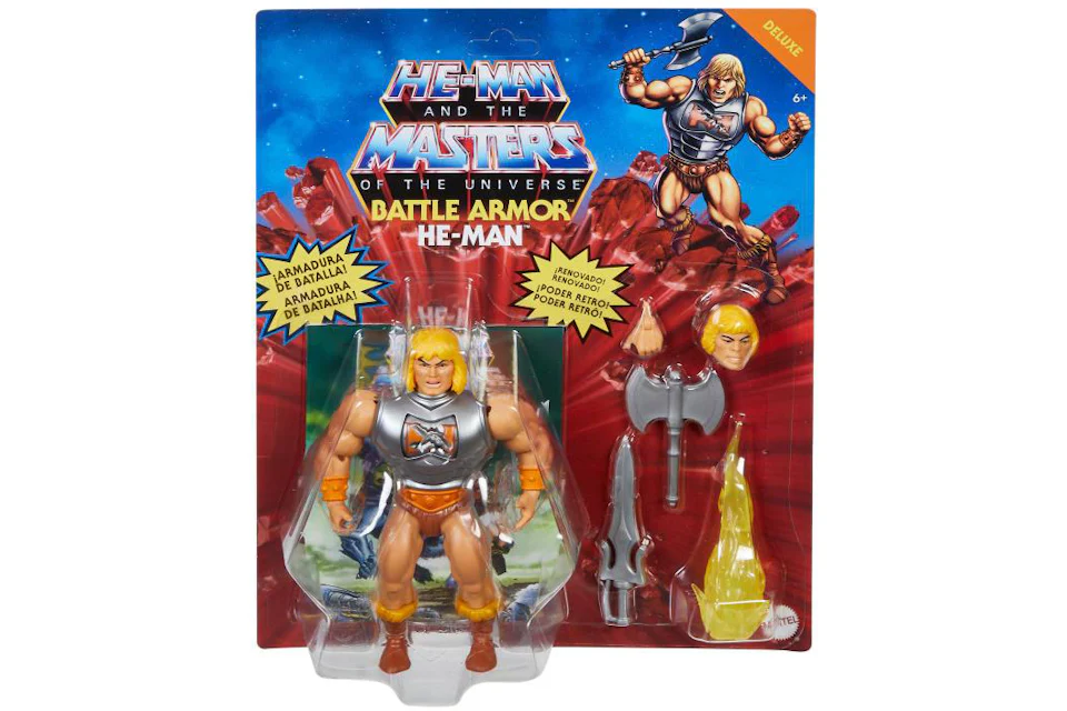 Mattel Masters of the Universe Origins Deluxe Battle Armor He-Man Action Figure