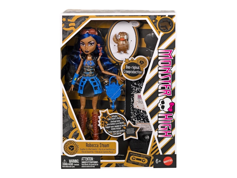 Mattel Monster High BooRiginal Creeproduction Robecca Steam With Pet Doll