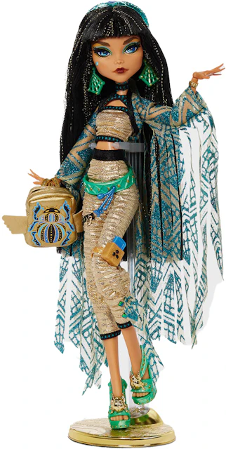 Monster High Doll - Cleo de Nile - Grey with Blue Hair - wide 3
