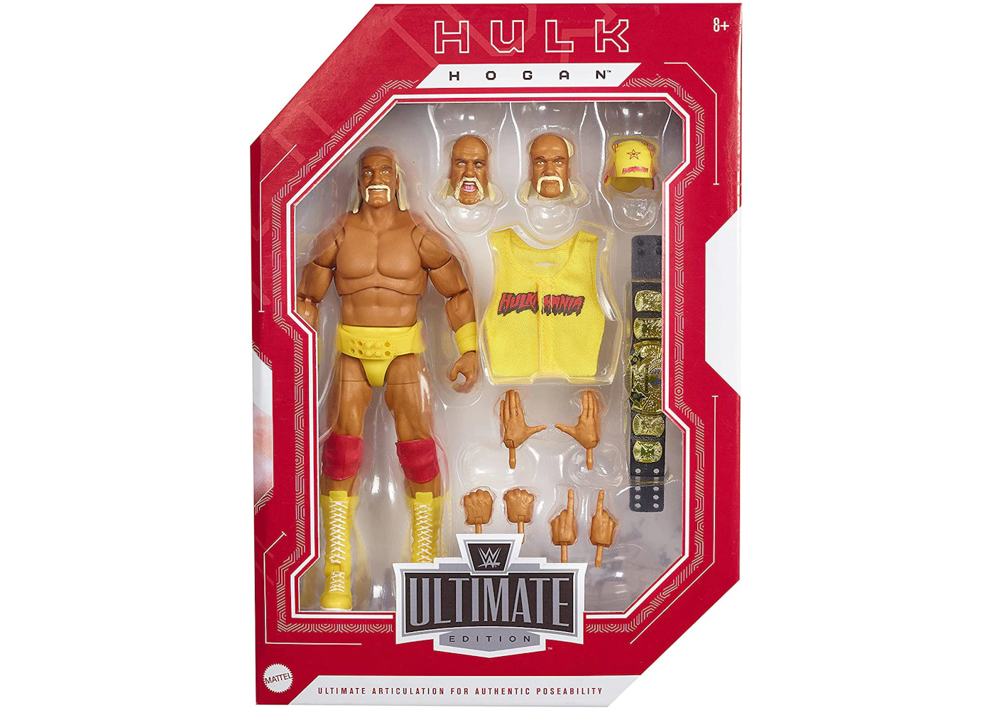 Mattel Wwe Ultimate Edition Hulk Hogan Amazon Exclusive Action Figure Fw21 Mattel Wwe Ultimate Edition Hulk Hogan Amazon Exclusive Action Figure Fw21