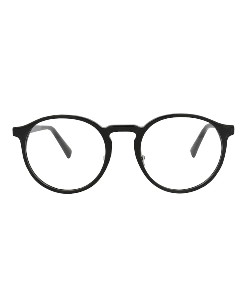 Pre-owned Maui Jim Roundframe Acetate Optical Frames In Black Black Transparent (mjo2220/02)