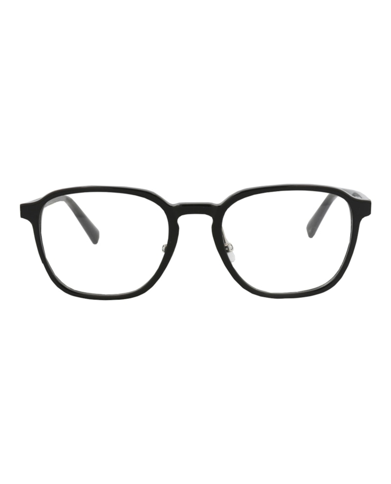 Pre-owned Maui Jim Roundframe Acetate Optical Frames In Black Gloss Black Transparent (mjo2218/02)