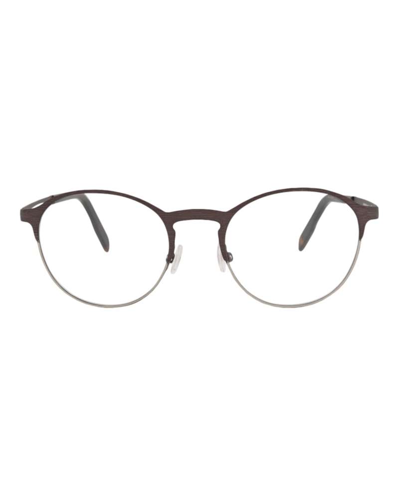 Pre-owned Maui Jim Roundframe Stainless Stee Shirtl Optical Frames In Brown Brown Transparent (mjo2108/25d)