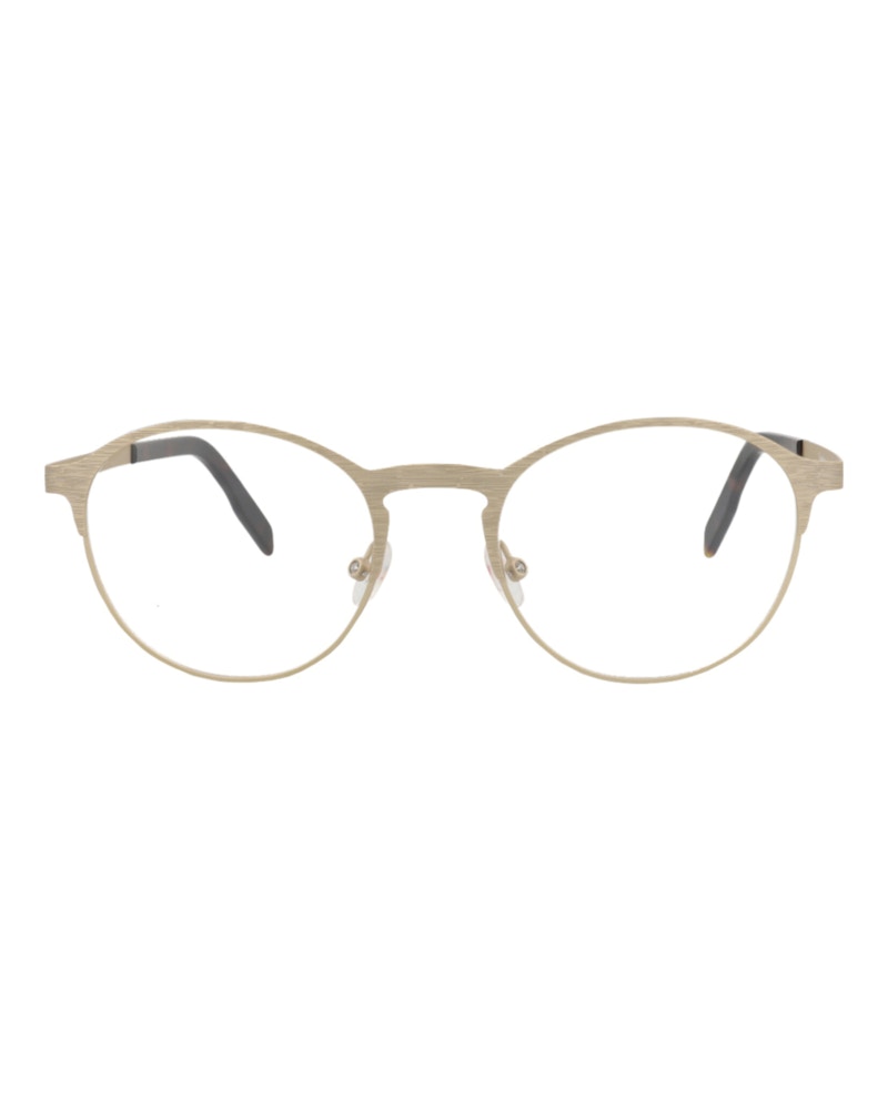 Pre-owned Maui Jim Roundframe Stainless Stee Shirtl Optical Frames In Gold Gold Transparent (mjo2108/16a)