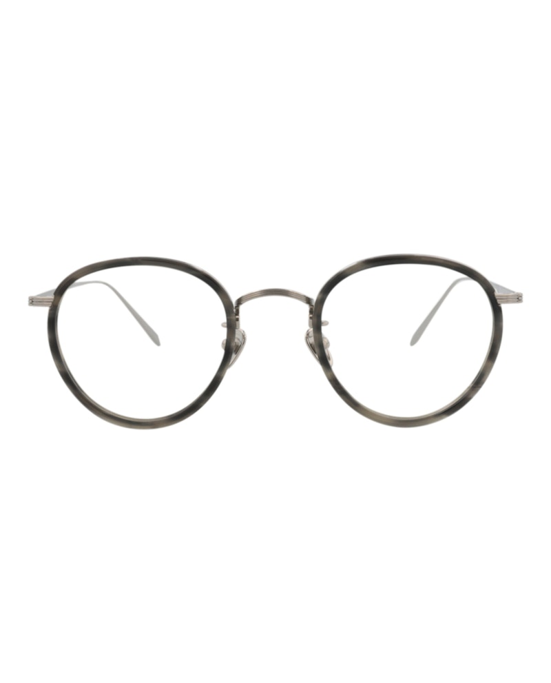 Pre-owned Maui Jim Roundframe Titanium Optical Frames In Grey Gunmetal Transparent (mjo2420/02c)