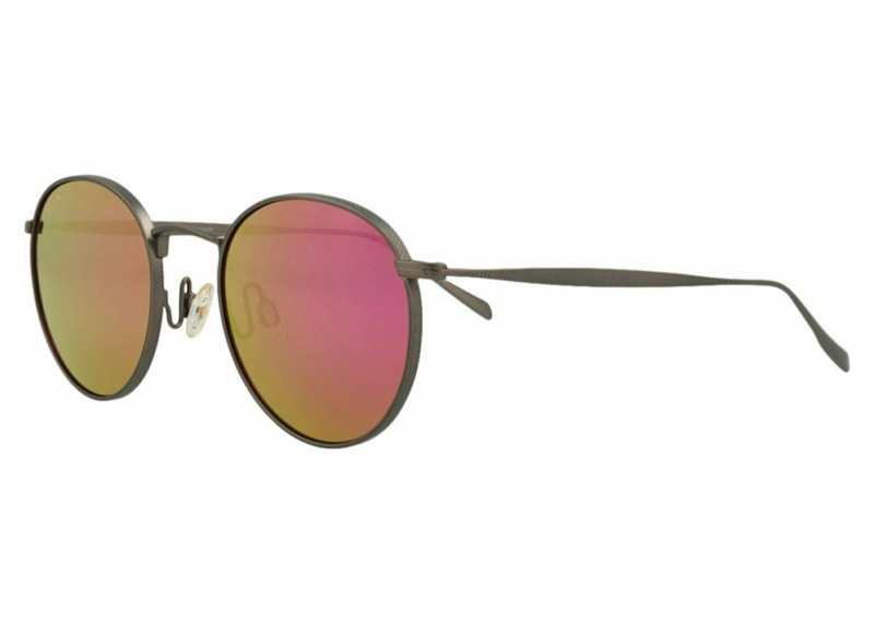 Lunettes de soleil rondes Maui Jim gris gris soleil P544N 14 de la collection in Metal FR