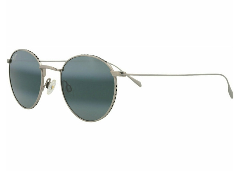 Pre-owned Maui Jim Round Sunglasses/17m) In Silver/grey (757
