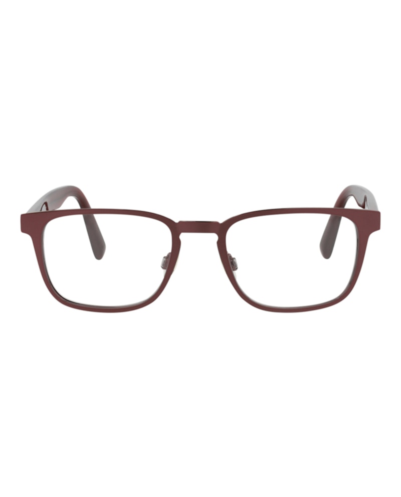 Pre-owned Maui Jim Shieldframe Stainless Stee Shirtl Optical Frames In Burgundy Burgundy Transparent (mj752/07)
