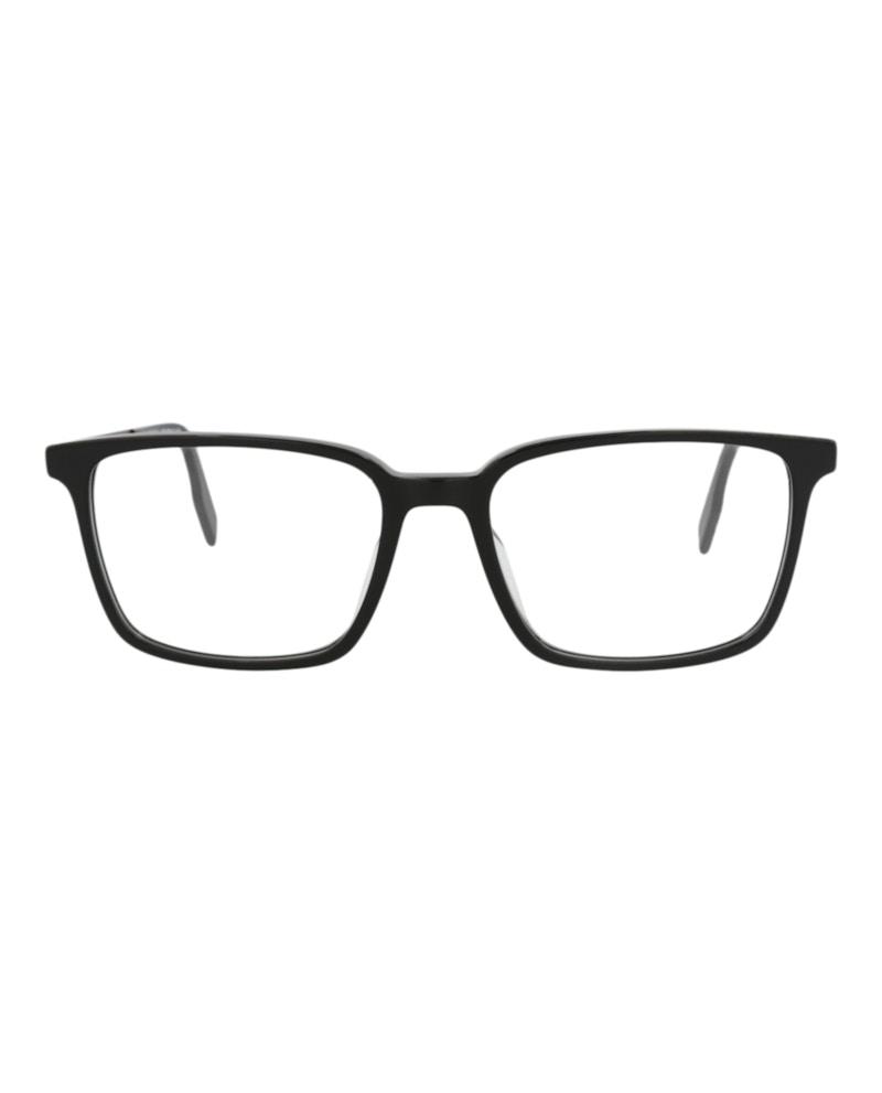 Pre-owned Maui Jim Men's Squareframe Acetate And Stainless Stee Shirtl Optical Frames In Black Black Transpare