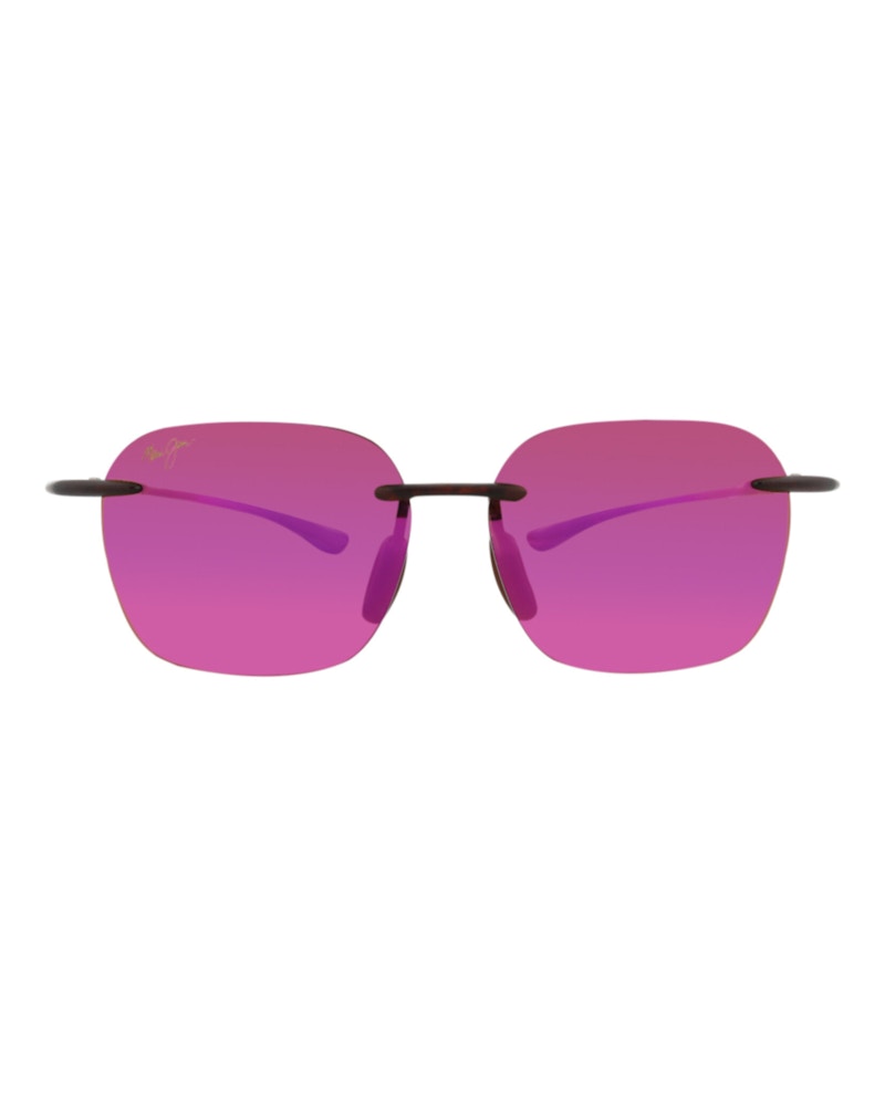 Pre-owned Maui Jim Squareframe Injected Sunglasses In Tortoise Tortoise Sunrise (p446/10m)