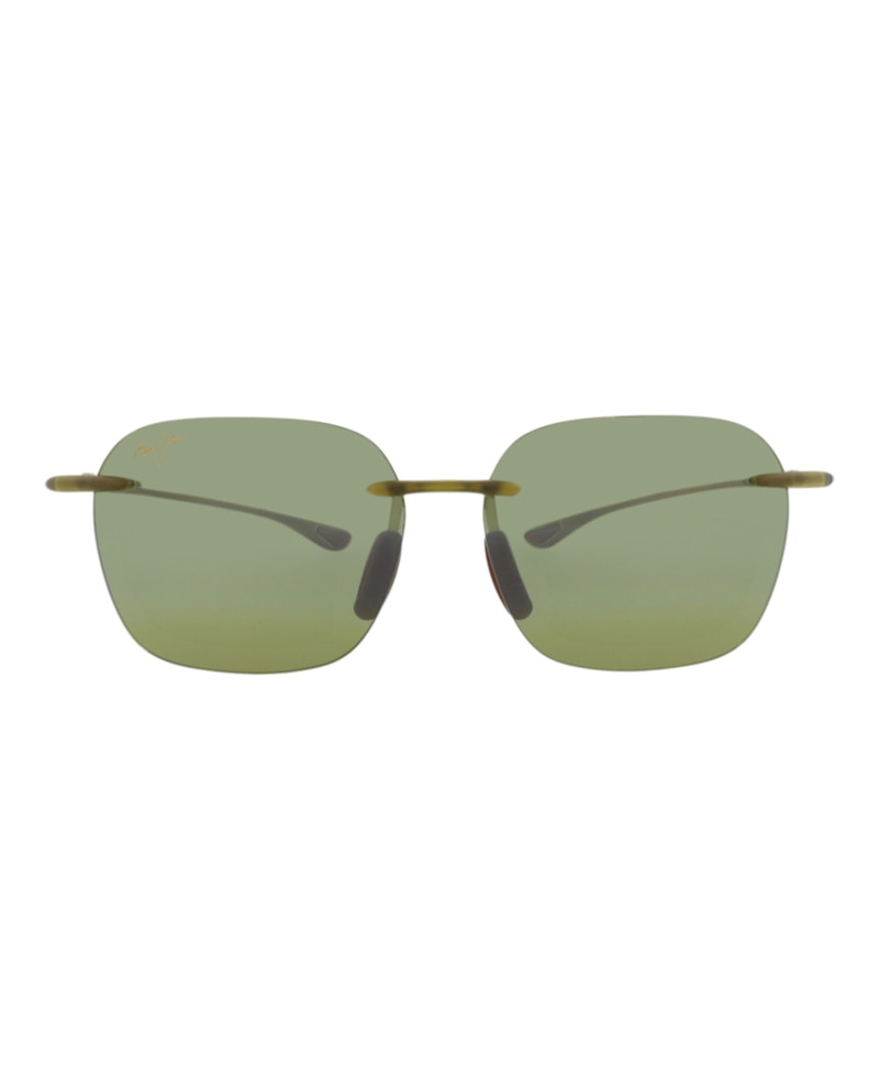 MAUI JIM Pre-owned Squareframe Injection Sunglasses In Olive Olive Green (ht446/15m)