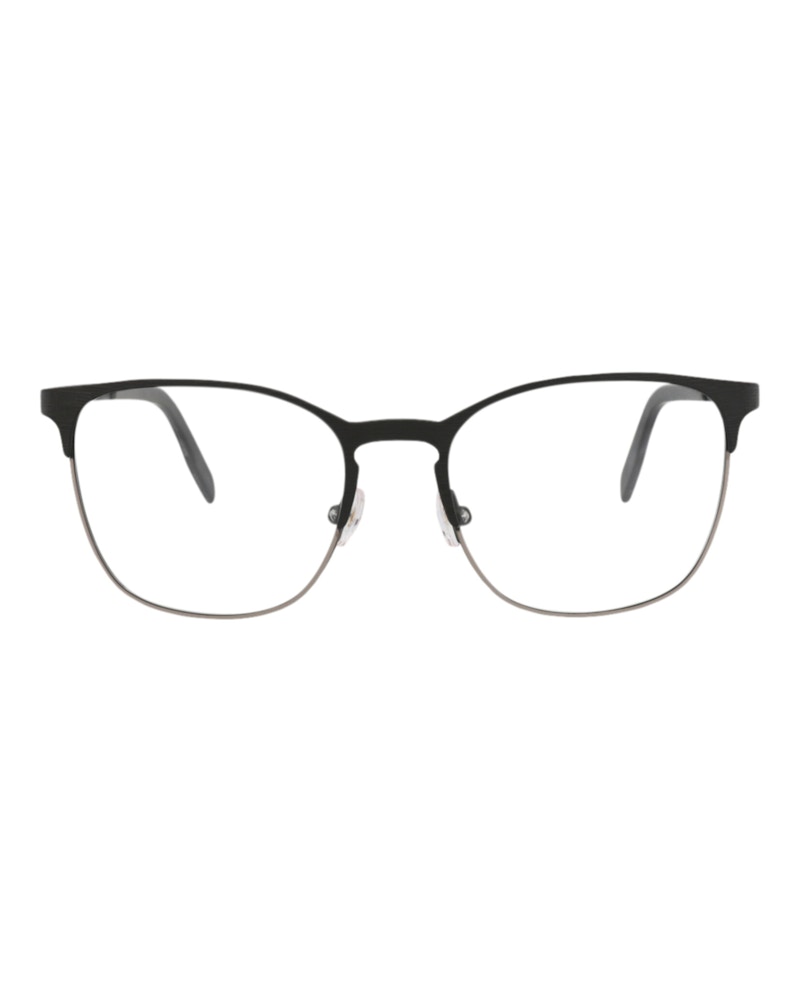 Pre-owned Maui Jim Squareframe Stainless Stee Shirtl Optical Frames In Black Black Transparent (mjo2107/02mg)