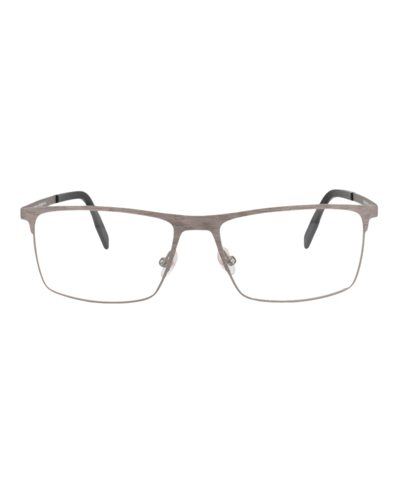 Pre-owned Maui Jim Men's Squareframe Stainless Stee Shirtl Optical Frames In Grey Grey Transparent (mjo2100/14