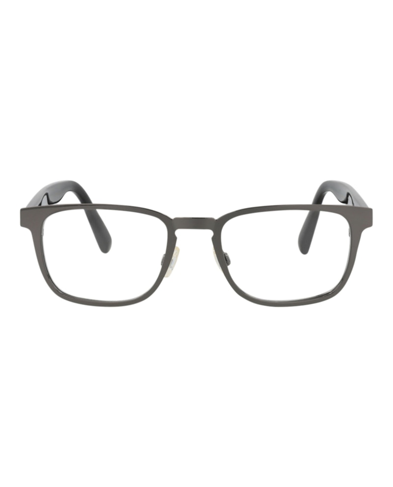 Pre-owned Maui Jim Squareframe Stainless Stee Shirtl Optical Frames In Gunmetal Black Transparent (mj752/02)