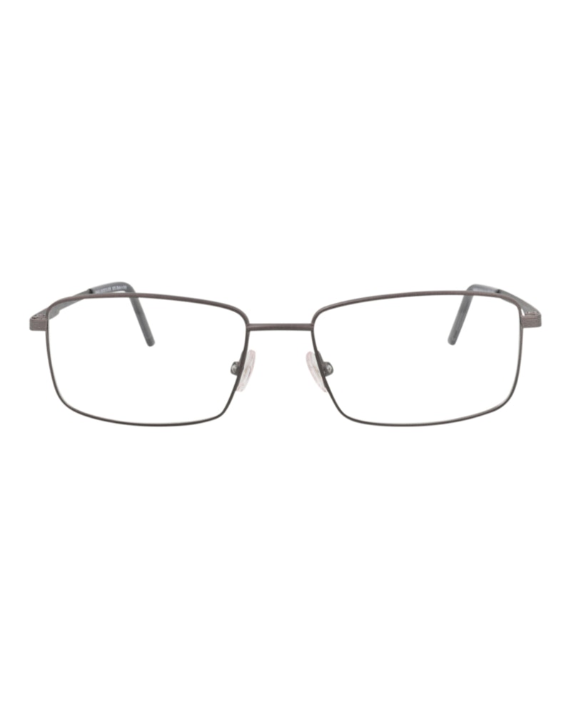 Pre-owned Maui Jim Men's Squareframe Stainless Stee Shirtl Optical Frames In Gunmetal Gunmetal Transparent (mj