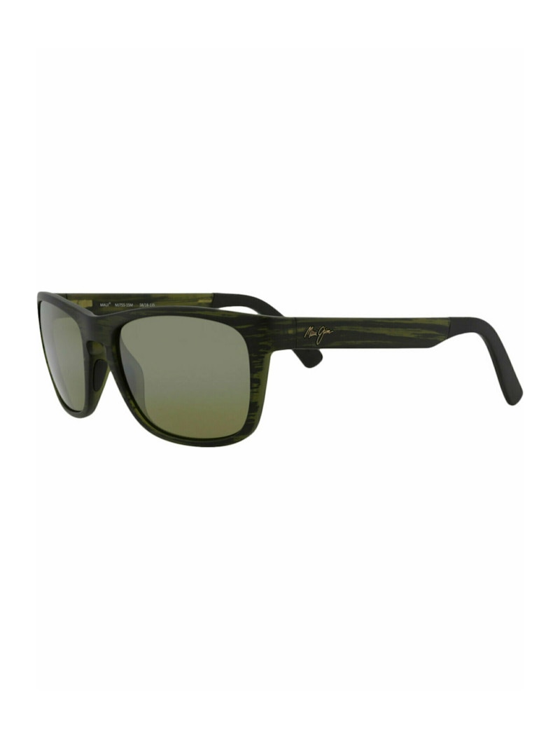 Pre-owned Maui Jim Square Rectangle Sunglasses/ (ht75515m) (ht755 In Green/green (ht755