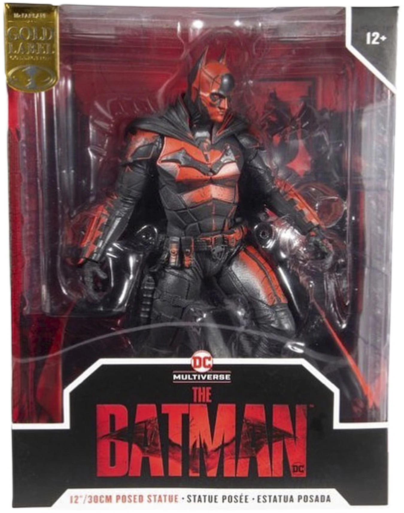 Mens dynamisch achtergrond McFarlane Toys DC Multiverse The Batman (Gold Label) Version 1 Walmart  Exclusive 12 Inch Action Figure Black & Red - FW21 - US