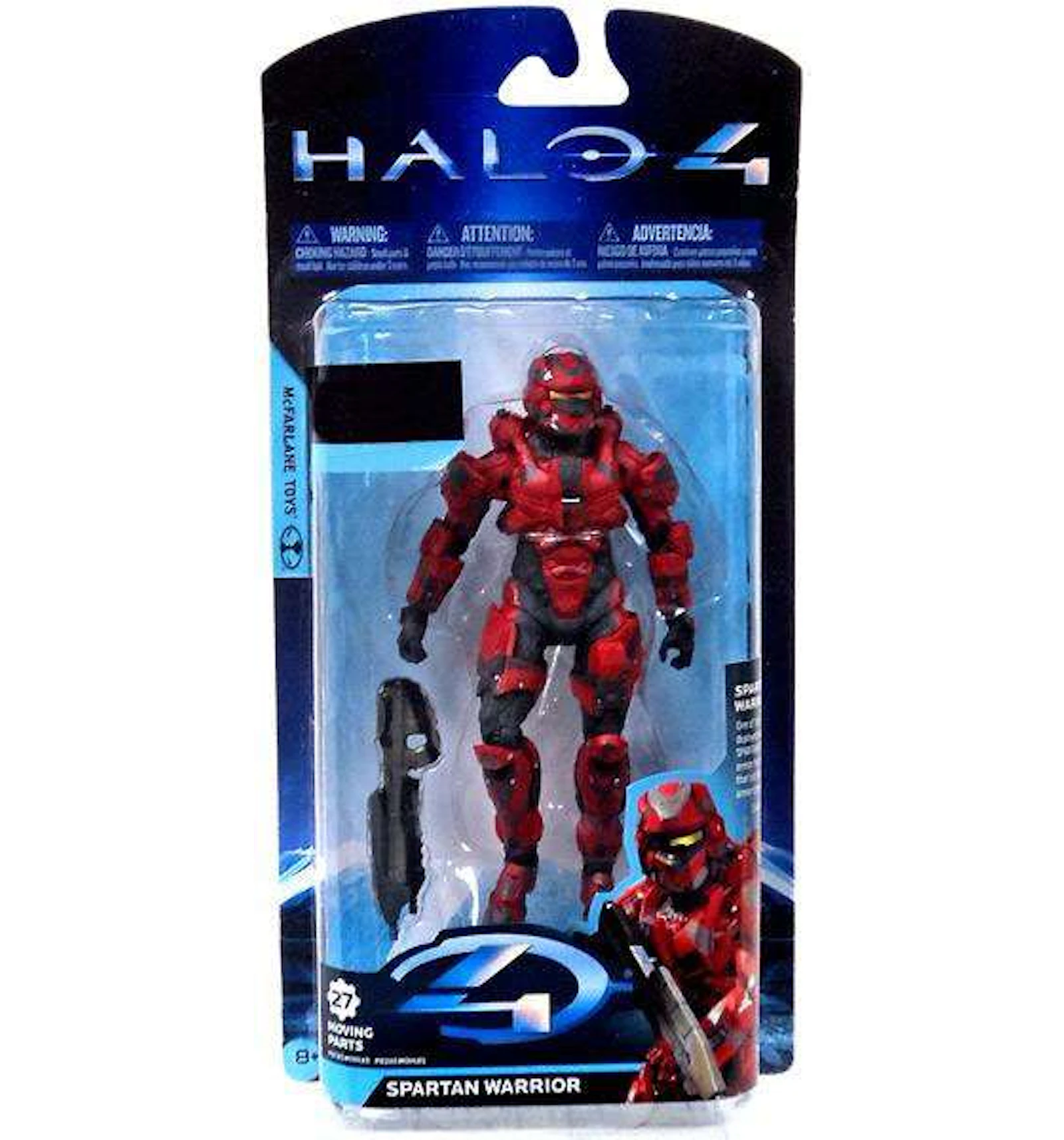 McFarlane Toys Halo 4 Series 2 Spartan Warrior Red GameStop Exclusive ...