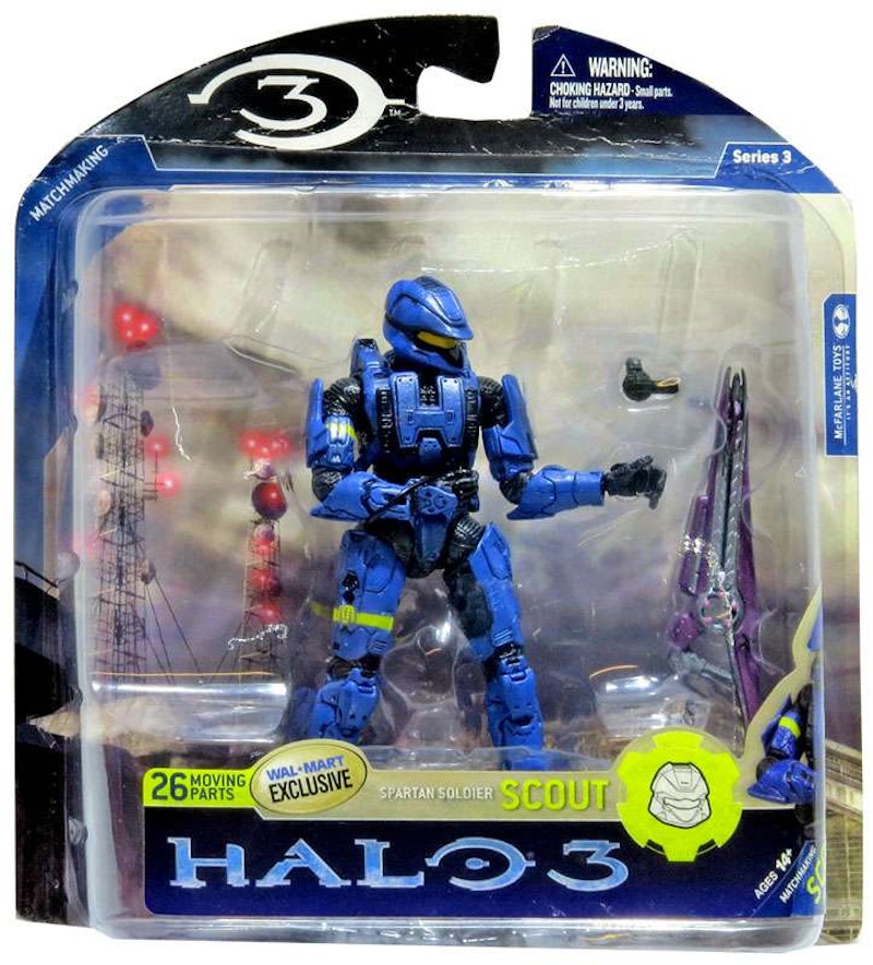 Halo 3 offers Cyan Scout Action Figure In Box