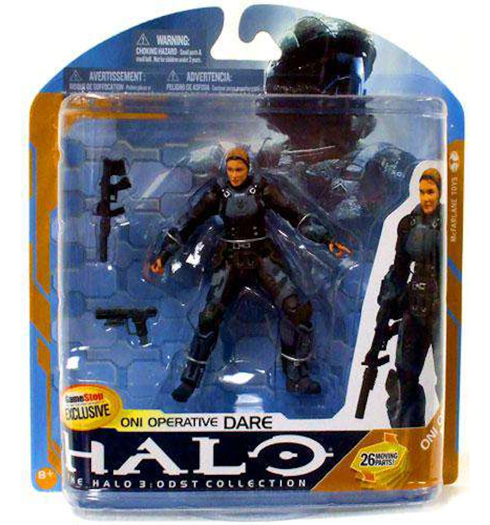 McFarlane Toys Halo Series 8 ONI Operative Dare GameStop Exclusive ...