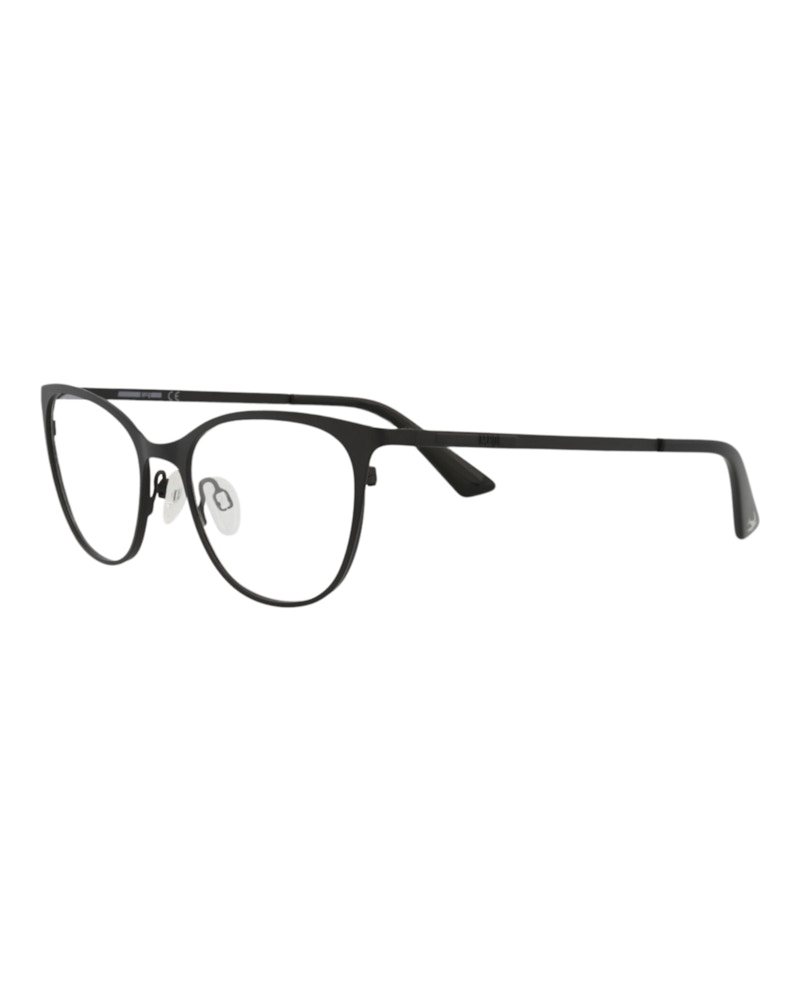 Pre-owned Mcq By Alexander Mcqueen Women's Mcq Alexander Mcqueen Cat Eye Optical Frames In Black Black Transparent (mq0295op/30009198/0