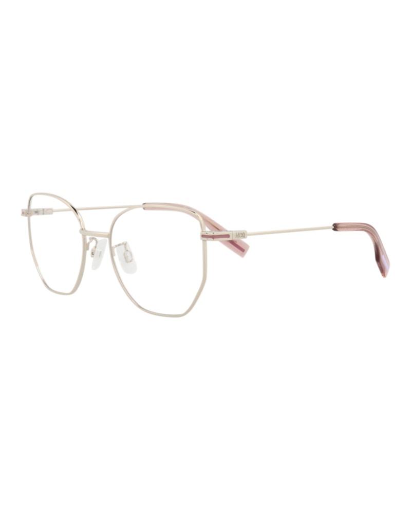 Pre-owned Mcq By Alexander Mcqueen Women's Mcq Alexander Mcqueen Cat Eye Optical Frames In Gold Gold Transparent (mq0335o/30011563/002)