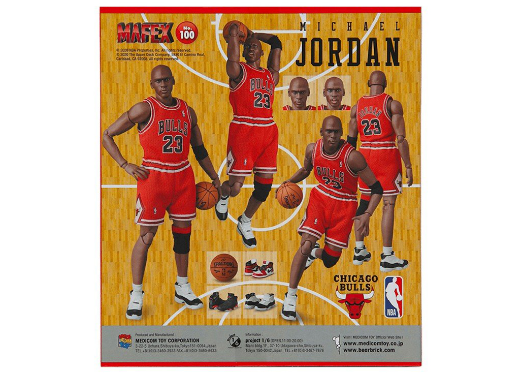 Medicom Mafex NBA Chicago Bulls Michael Jordan Action Figure - JP