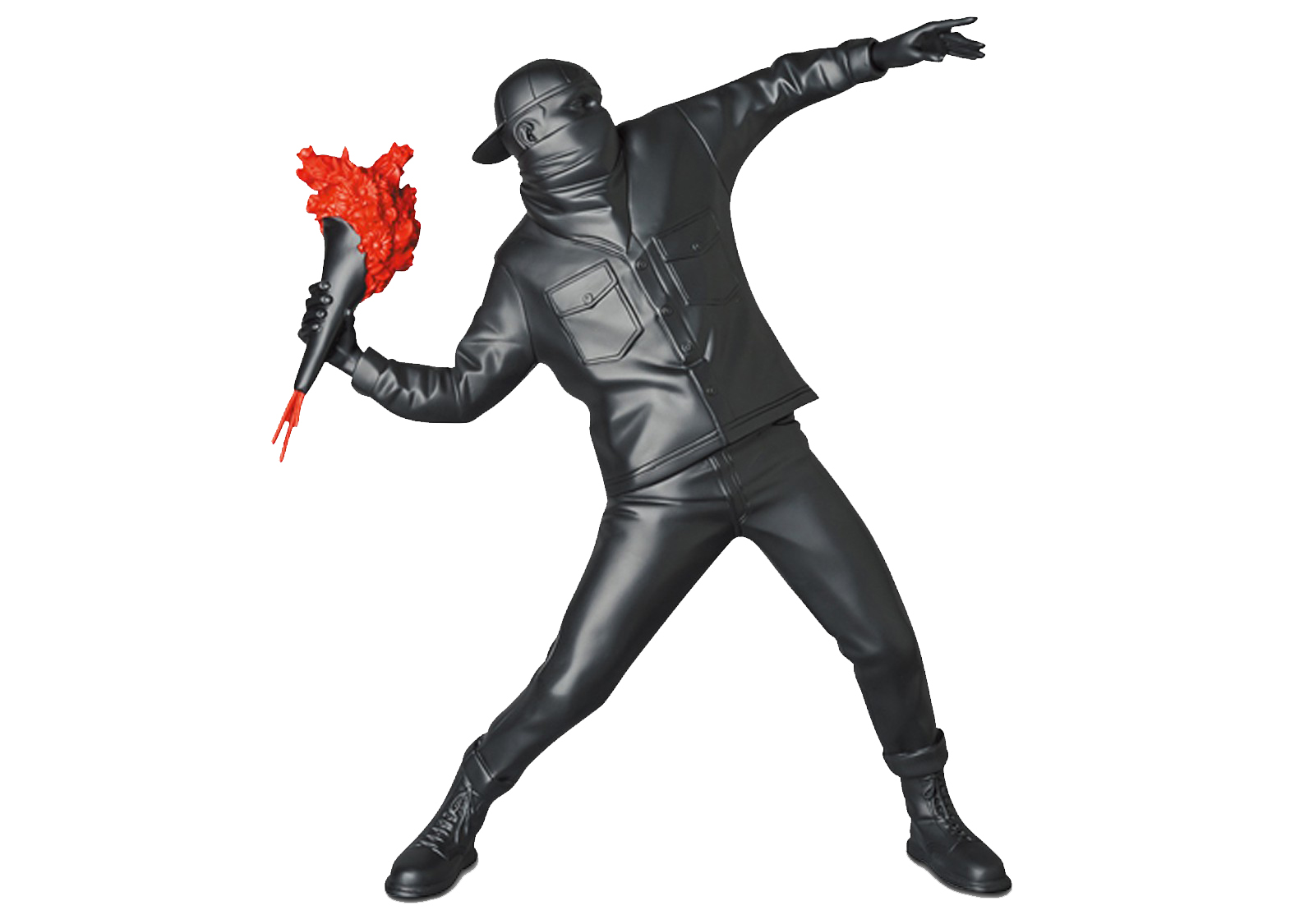 Medicom Toy Flower Bomber (Black With Red Flower Version) Sculpture