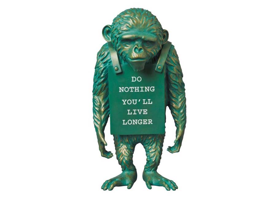 Medicom Monkey Sign Bronze #2 Statue Be@rbrick XLD Figure - US