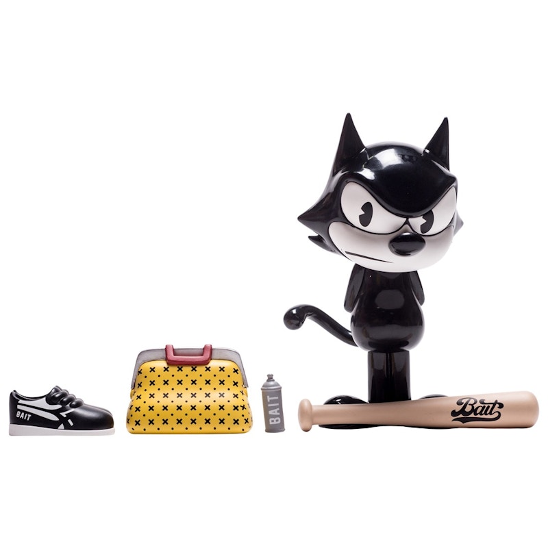 Medicom x Dreamworks x SWITCH Collectibles x Felix the Cat Slugger 6 Inch  Figure Glossy Black – DE