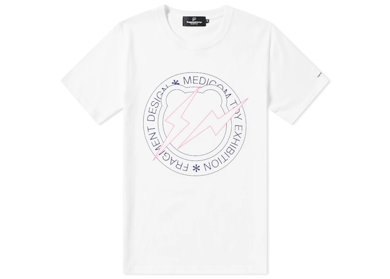 Medicom x Fragment Design Men Circle Logo Bearbrick Tee White