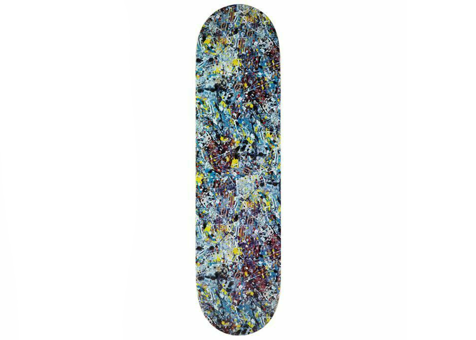 Medicom x Sync Jackson Pollock Studio 2 Skateboard Deck Blue - US