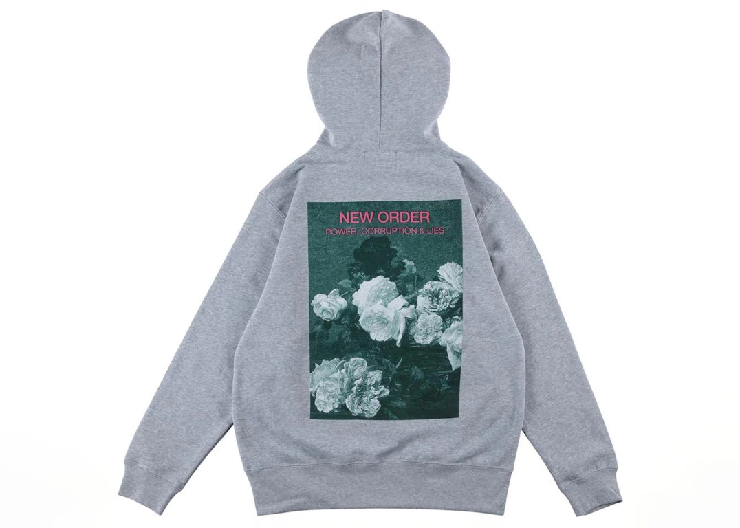 Pre-owned Medicom X Sync Neworder Power Corruption And Lies Pullover Hoodie Heather Grey