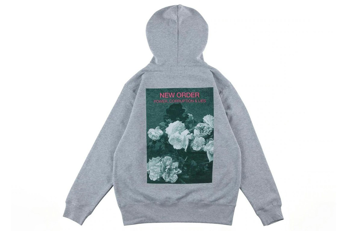 Pre-owned Medicom X Sync Neworder Power Corruption And Lies Pullover Hoodie Heather Grey