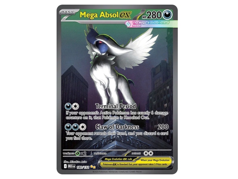 Mega Absol ex 2025 Pokémon Scarlet & Violet Mega Evolution Hyper