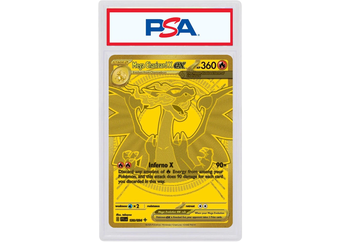 Mega Charizard X ex 2025 Pokmon Scarlet & Violet Phantasmal Flames Hyper Rare 130/094 (PSA or BGS Graded) - 2025 - US Mega Charizard X ex 2025 Pokmon Scarlet & Violet Phantasmal Flames Hyper Rare 130/094 (PSA or BGS Graded) - 2025 - US