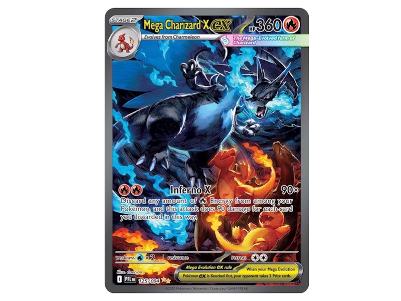 Mega Charizard X ex 2025 Pokémon Scarlet & Violet Phantasmal