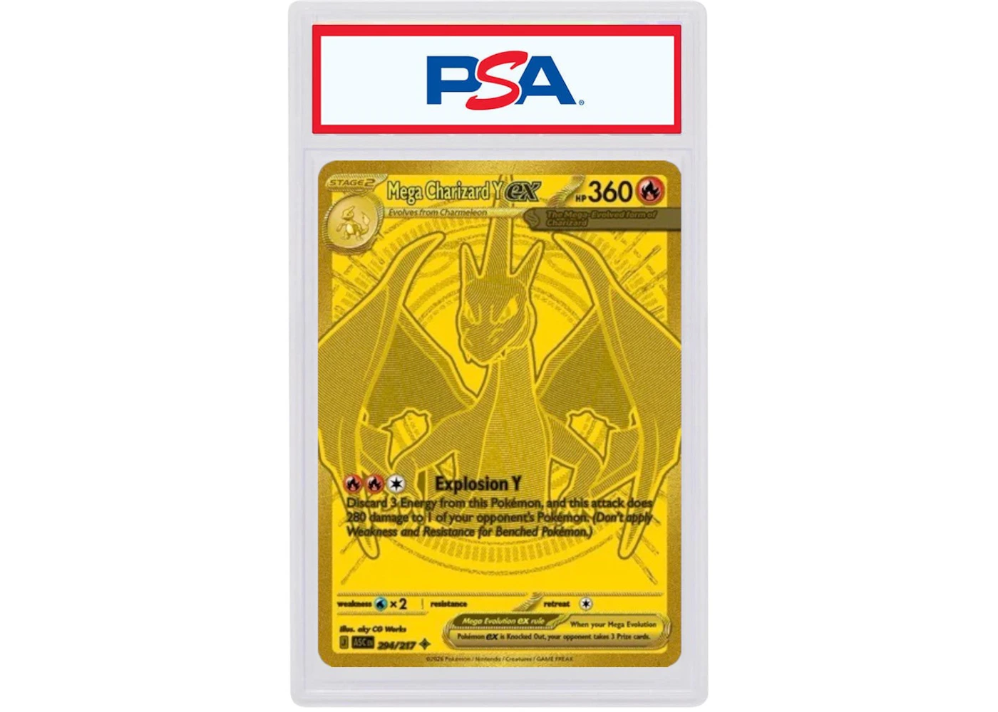 Mega Charizard Y ex 2026 Pokmon Ascended Heroes Mega Hyper Rare 294/217 (PSA or BGS Graded) - 2026 - US Mega Charizard Y ex 2026 Pokmon Ascended Heroes Mega Hyper Rare 294/217 (PSA or BGS Graded) - 2026 - US