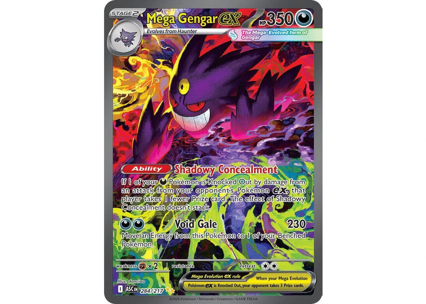 Mega Gengar ex 2026 Pokmon Ascended Heroes Special Illustration Rare (Ungraded) - 2026 - US Mega Gengar ex 2026 Pokmon Ascended Heroes Special Illustration Rare (Ungraded) - 2026 - US