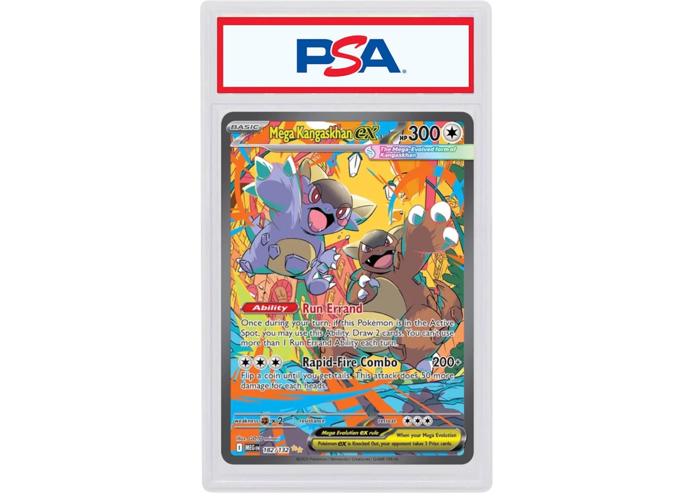 Mega Kangaskhan ex 2025 Pokmon Scarlet & Violet Mega Evolution Hyper Rare 182/132 (PSA or BGS Graded) - 2025 - US Mega Kangaskhan ex 2025 Pokmon Scarlet & Violet Mega Evolution Hyper Rare 182/132 (PSA or BGS Graded) - 2025 - US